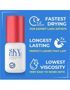 Sky Glue S+ Adhesivo Profesional para Extensiones de Pestañas 5ml 2