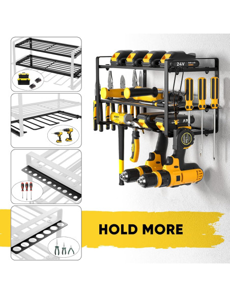 Organizador de Herramientas POKIPO Montado en Pared 3 Niveles Organizador de Herramientas POKIPO Montado en Pared 3 Niveles