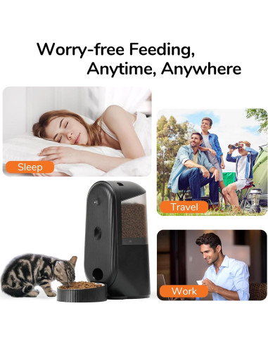 Comedero Automático FUKUMARU para Gatos y Perros 4L