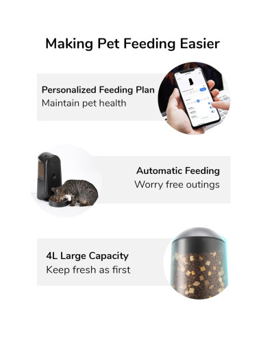 Comedero Automático FUKUMARU para Gatos y Perros 4L