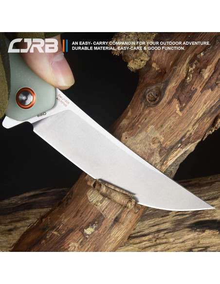 Cuchillo Plegable CJRB Gobi J1906 Verde Natural EDC 22.86 cm Cuchillo Plegable CJRB Gobi J1906 Verde Natural EDC 22.86 cm