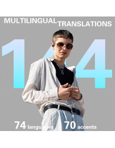 Auriculares Traductores SIOTMERA K118 Bluetooth 144 Idiomas 2