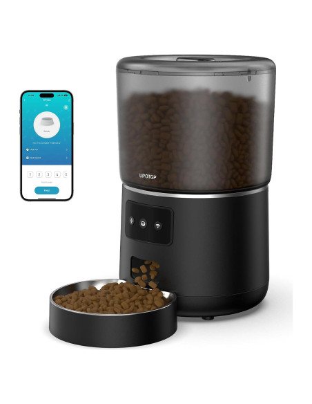 Dispensador Automático de Comida para Gatos UPOTGP 4L WiFi Dispensador Automático de Comida para Gatos UPOTGP 4L WiFi