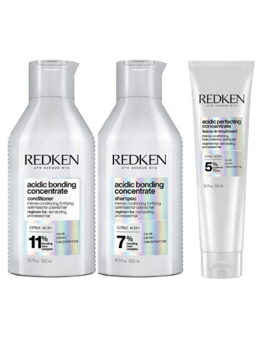 Conjunto Redken Acidic Bonding: Champú, Acondicionador y Tratamiento