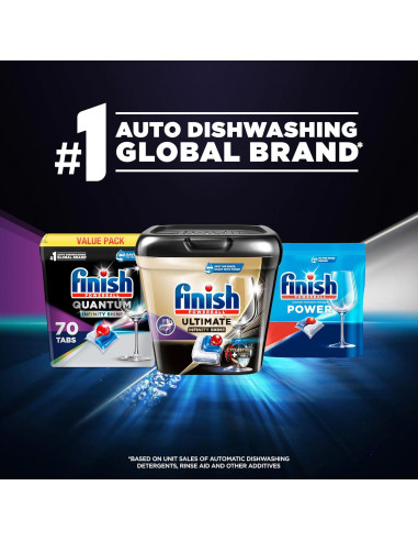 Finish Quantum Infinity Shine Cápsulas Detergente Lavavajillas 70 Unidades