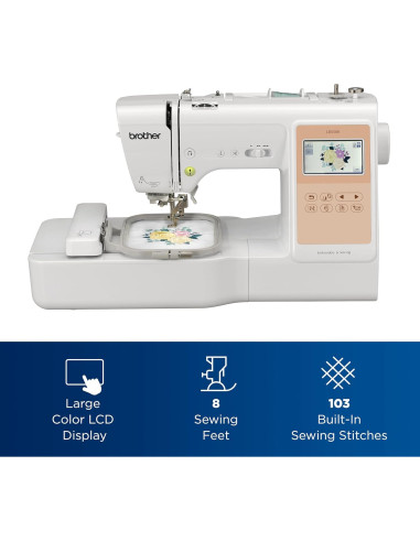 Máquina de Coser y Bordar Brother LB5500 2 en 1 135 Diseños