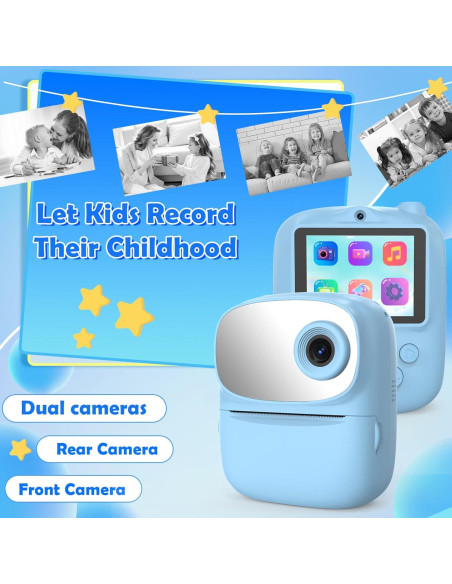 Cámara Instantánea para Niños ICONLINK Azul con 32GB Cámara Instantánea para Niños ICONLINK Azul con 32GB