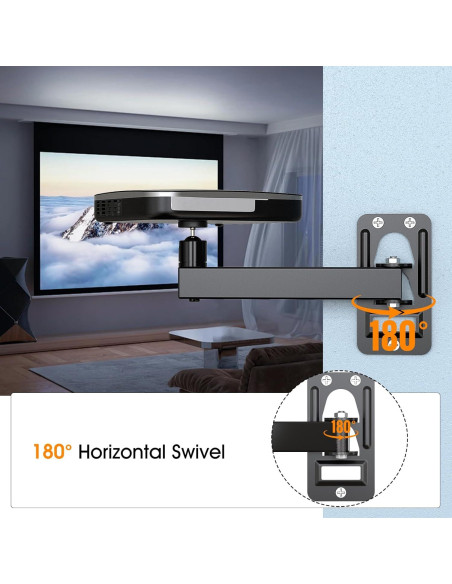 Soporte de Proyector de Techo y Pared DAWASAPAT Ajustable Soporte de Proyector de Techo y Pared DAWASAPAT Ajustable