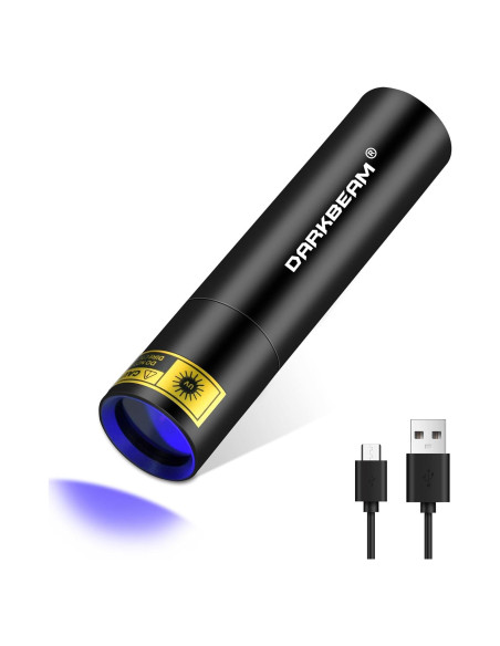 Linterna UV 365nm DARKBEAM Mini LED Recargable USB-C Linterna UV 365nm DARKBEAM Mini LED Recargable USB-C