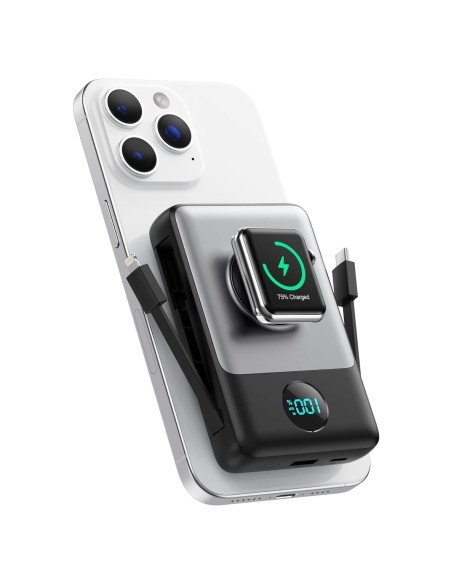 Cargador Portátil Magnético 10800mAh Dongguan con Pantalla LCD Cargador Portátil Magnético 10800mAh Dongguan con Pantalla LCD