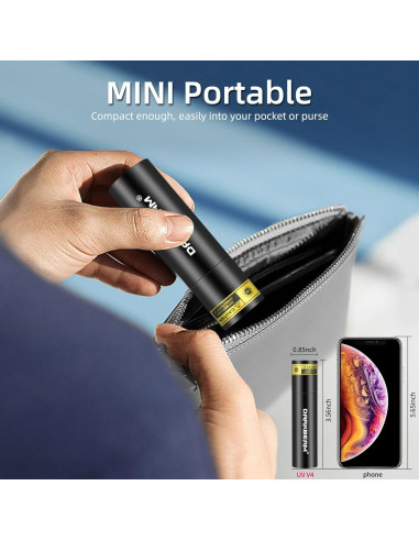 Linterna UV 365nm DARKBEAM Mini LED Recargable USB-C