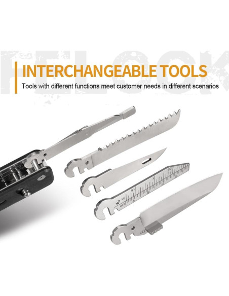 Mini Herramienta Multiuso ROXON S503G 9 en 1 con Cuchillo Mini Herramienta Multiuso ROXON S503G 9 en 1 con Cuchillo
