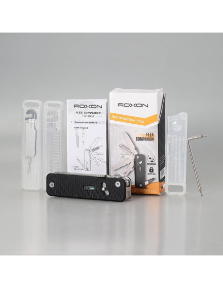 Mini Herramienta Multiuso ROXON S503G 9 en 1 con Cuchillo Mini Herramienta Multiuso ROXON S503G 9 en 1 con Cuchillo