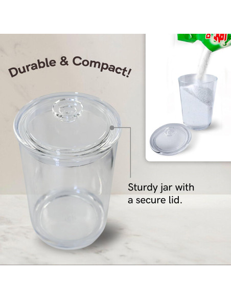 Tarro Contenedor de Cápsulas de Lavandería Skywin 10.9x19.6cm