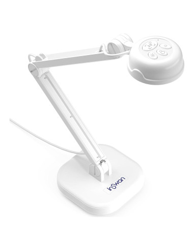 Cámara de Documentos INS-1 8MP Ultra HD con Luz LED y Micrófono
