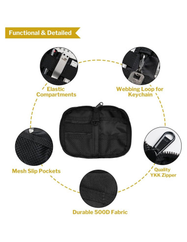 Bolsa EDC Pequeña VIPERADE VE10 con 10 Compartimentos