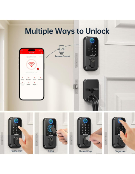 Cerradura Inteligente Hornbill WiFi con Huella Dactilar y App Cerradura Inteligente Hornbill WiFi con Huella Dactilar y App