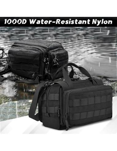 Bolsa de Herramientas MOZETO 30 cm Nylon Impermeable Negra