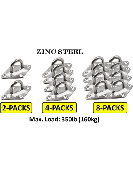Kits de Placas de Ojo de Diamante Acero Inoxidable y Zinc M6 Kits de Placas de Ojo de Diamante Acero Inoxidable y Zinc M6