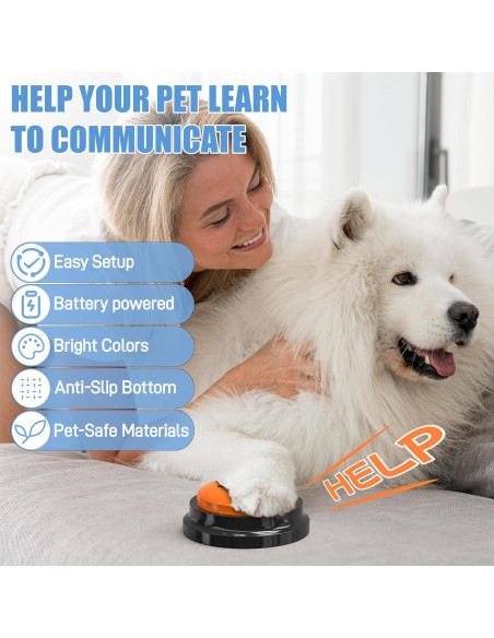 Botones de Comunicación para Perros Fzixvow - Paquete de 6 Botones de Comunicación para Perros Fzixvow - Paquete de 6