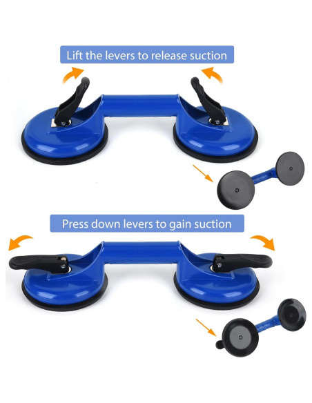 Ventosas de Alta Resistencia FCHO para Vidrio 11.9 cm Azul Ventosas de Alta Resistencia FCHO para Vidrio 11.9 cm Azul