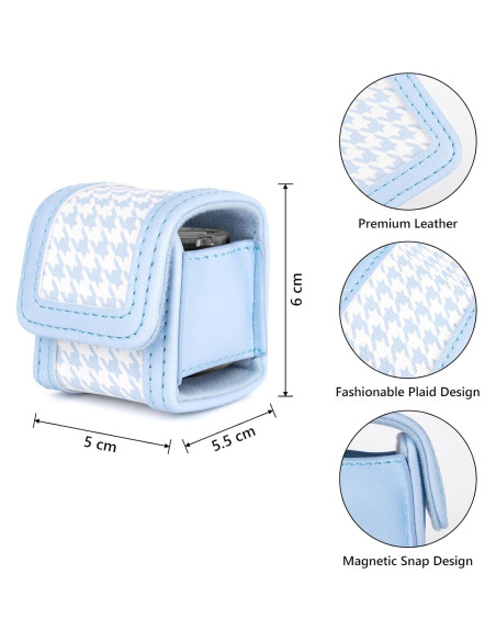 Estuche de Almacenamiento HIYQIN para Fujifilm Instax PAL - Cuadrícula Azul Estuche de Almacenamiento HIYQIN para Fujifilm Instax PAL - Cuadrícula Azul