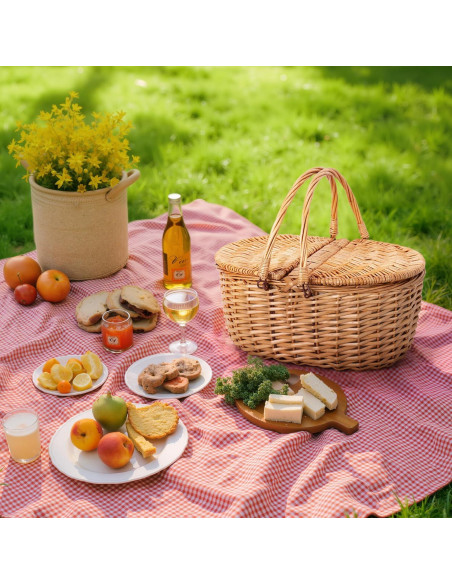 Cesta de Picnic GRANNY SAYS de Mimbre Aislada 40x30cm Cesta de Picnic GRANNY SAYS de Mimbre Aislada 40x30cm