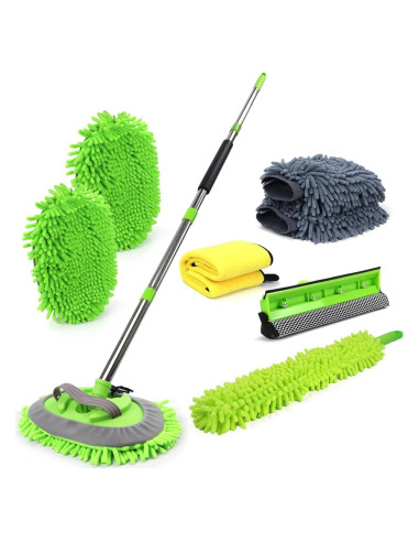 Kit de Limpieza de Autos 11PCS HITJOY con Mango de 157cm