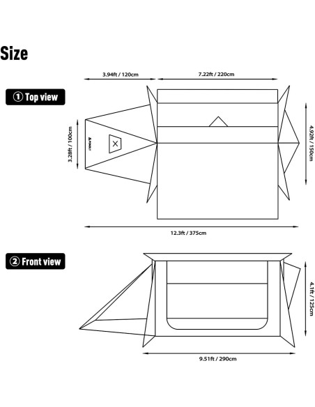Tienda Caliente POMOLY STOVEHUT 70 3.0 para Camping 2 Personas Tienda Caliente POMOLY STOVEHUT 70 3.0 para Camping 2 Personas