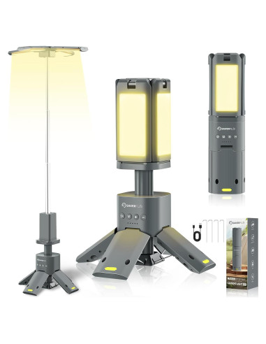 Linterna Telescópica SakerPlus 14000mAh 6000 Lúmenes Camping