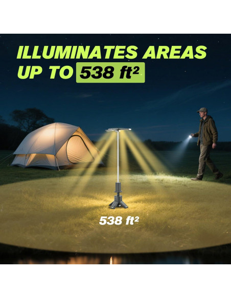 Linterna Telescópica SakerPlus 14000mAh 6000 Lúmenes Camping Linterna Telescópica SakerPlus 14000mAh 6000 Lúmenes Camping