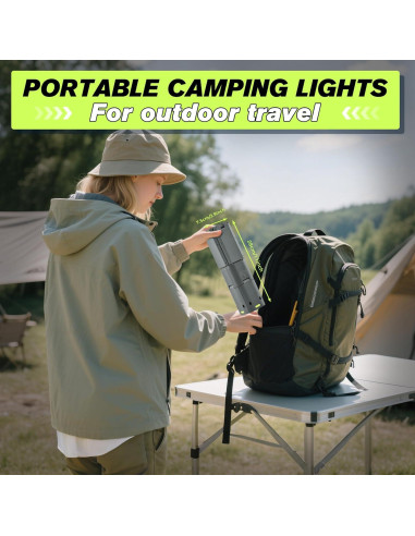 Linterna Telescópica SakerPlus 14000mAh 6000 Lúmenes Camping