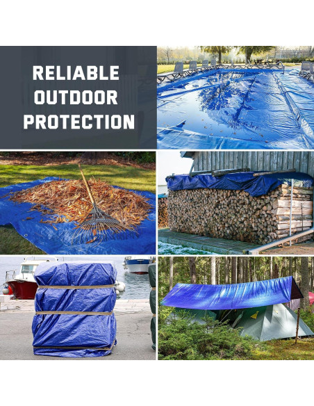 Lona Resistente al Agua Kesfitt 2.44x3.05m 16 Mil UV Lona Resistente al Agua Kesfitt 2.44x3.05m 16 Mil UV