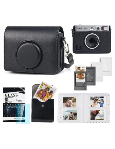 Funda para cámara Fujifilm Instax Mini Evo con accesorios