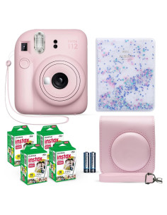 Cámara Instantánea Fujifilm Instax Mini 12 Rosa Flor + 40 Hojas