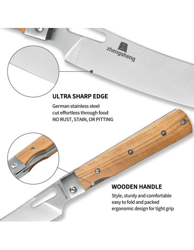 Cuchillo de Chef Plegable ZhengSheng 12.19 cm Acero Inoxidable