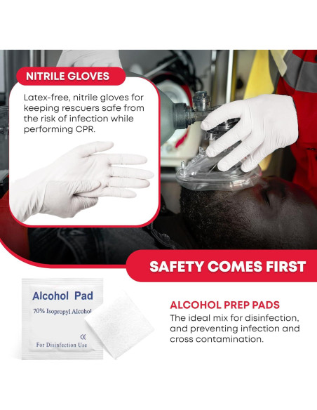 Máscara de Rescate CPR Ever Ready First Aid - Kit de RCP Máscara de Rescate CPR Ever Ready First Aid - Kit de RCP