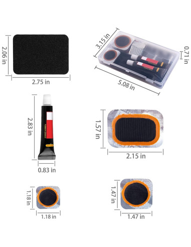 Kit de Reparación de Neumáticos KOAREL 24 Piezas para Bicicleta