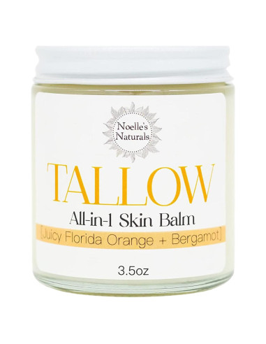 Bálsamo de Sebo Orgánico 99.22g - Naranja y Bergamota - Hidratante Natural