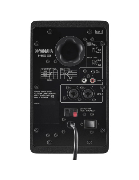Monitores de Estudio Yamaha HS3 B, Par de 3.5" en Negro Monitores de Estudio Yamaha HS3 B, Par de 3.5" en Negro