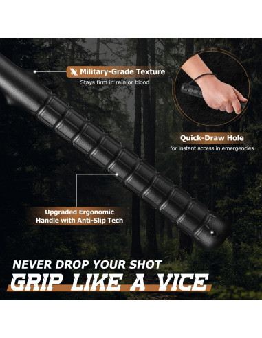 Hacha de Lanzamiento EdgeXcel Doble Filo 41.91 cm con Funda