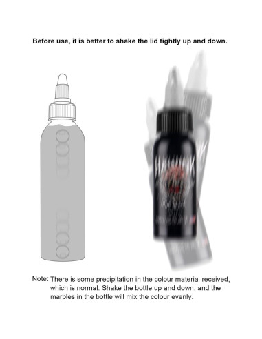 Set de Tinta para Tatuajes Hawink 14 Colores 15ml