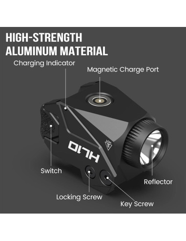 Luz de Arma VOTATU HL10 800 Lúmenes LED Recargable