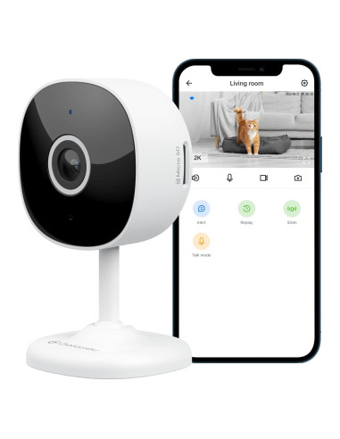 Cámara WiFi 2K Galayou G7 con Visión Nocturna y Audio