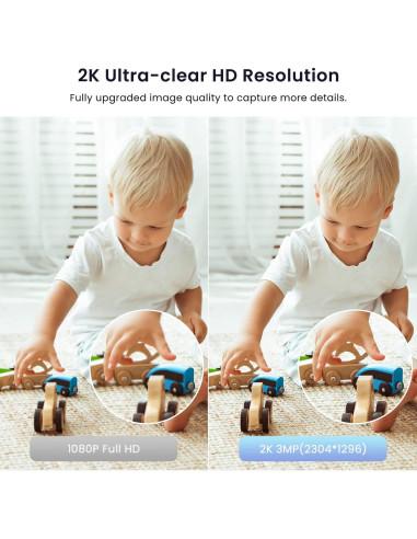 Cámara WiFi 2K Galayou G7 con Visión Nocturna y Audio