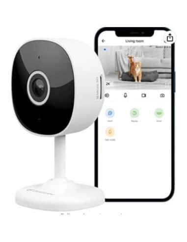 Cámara WiFi 2K Galayou G7 con Visión Nocturna y Audio
