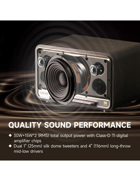 Altavoces Inalámbricos Edifier D32 60W Bluetooth 5.3 Negro Altavoces Inalámbricos Edifier D32 60W Bluetooth 5.3 Negro