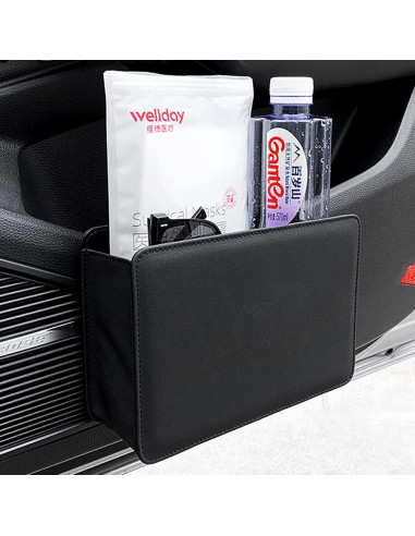 Bote de Basura para Auto Accmor Plegable Mini Negro
