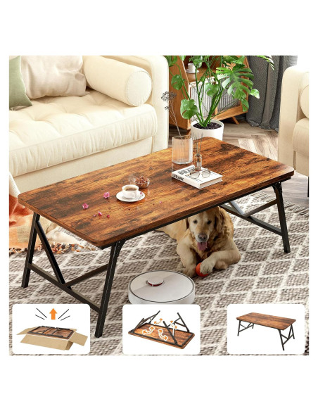 Mesa de café plegable QUERNA ZDZ80A1 80x40 cm sin ensamblaje Mesa de café plegable QUERNA ZDZ80A1 80x40 cm sin ensamblaje