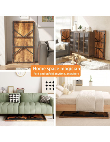 Mesa de café plegable QUERNA ZDZ80A1 80x40 cm sin ensamblaje